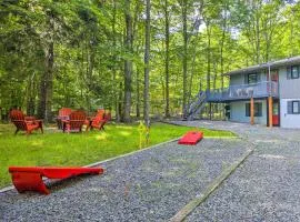 Big Bass Lake Home in Gouldsboro Wraparound Deck