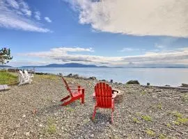 Waterfront Ferndale Home Deck and Beach Access