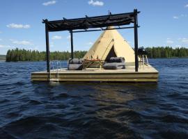 Tentipi River Camp, luxusní stan v destinaci Sorsele