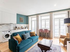 Turquoise Central Flat w AC & Balcony by LovelyStay – apartament w Porto