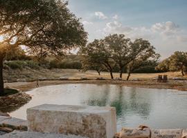 Hummingbird Haus - Hill country views on 20 acres with firepit、Spring Branchのホテル