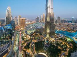 Viesnīca WORLD CLASS 3BR with full BURJ KHALIFA and FOUNTAIN VIEW Dubaijā, netālu no apskates objekta tirdzniecības centrs Emaar Square