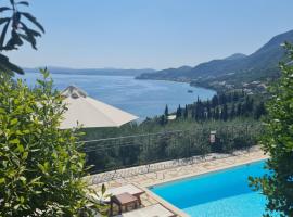 Gran Domenica Villa Corfu, Private Pool, Sea View, Garden, villa i Nissaki
