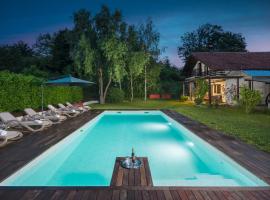 Villa Bella, villa with heated Pool, aluguel de temporada em Cerovlje