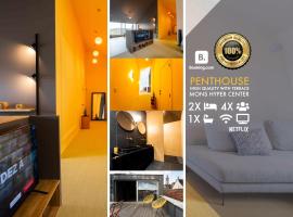 Luxury Penthouse & Terrace - Mons City Center, hotel in Mons
