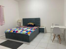 Sharjah Homestay not hotel Master Bedroom with attached private washroom in furnished 2 BHK flat, hotel near Mamzar Beach Park, Sharjah