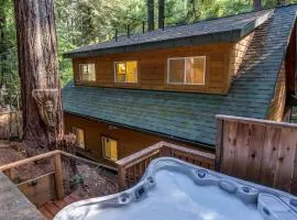 The Wood Chalet Hot Tub BBQ Redwoods