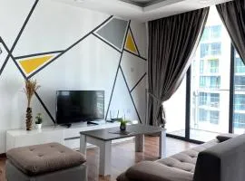 #2.1 Jazz Suites Large Bed Vivacity Kuching 3rooms
