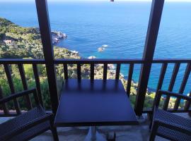 Double studio room in front of the sea, hotel con parcheggio a Tsagarada