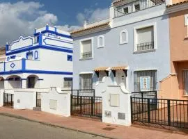Cala Azul , piscina, 3 dormitorios ,Aire acondicionado con vistas al mar, wifi Playa, Geoda Pulpí