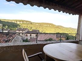 Spacious stylish Provencal house with terrace, íbúð í Saignon