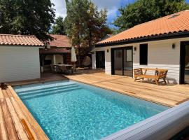 Cap Ferret - Villa Sérénité - piscine, proche Océan et Bassin, classée 4 étoiles Meublé de tourisme, vikendica u gradu 'Lège Cap Ferret'