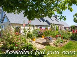 Kerouidret au milieu des fleurs