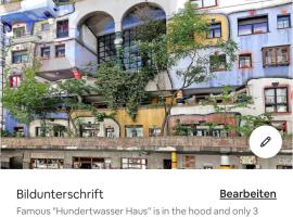Ruhiges Dachgeschoß CityApartment im Zentrum Wiens, hôtel à Vienne près de : Kunst Haus Wien - Musée Hundertwasser