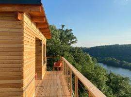 Chatka - A - Vyhlídka nad řekou, casa o chalet en Zdiby