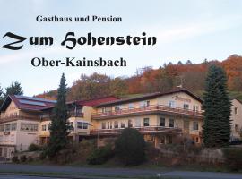 Gasthaus Zum Hohenstein, lacný hotel v destinácii Ober-Kainsbach