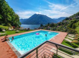 JOIVY Luxury flat & Lake Como view, hotel with pools in Argegno