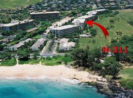 Maui Banyan H311 1BD 2BA 3 min walk to the beach in the Heart of South Kihei!, hotel v mestu Wailea
