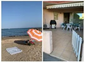 T2 climatisé - RDC & belle terrasse à Frontignan Plage