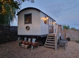 The cosy hut: Faversham, Boughton Golf Club yakınında bir otel