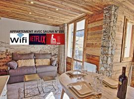 Résidence rond point des pistes accès direct funiculaire exposé sud, hotel in Tignes