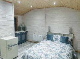 Cosy log cabin with views of Scrabo tower, hotel di Comber
