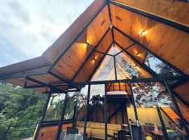 Woodland Cabins，Santa Ana Jilotzingo的木屋