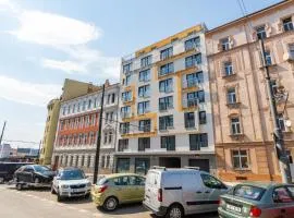 One bedroom penthouse apartment # 82 in the brand new building close to the city center with free parking