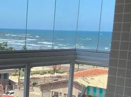 Apartamento com vista linda pé na areia