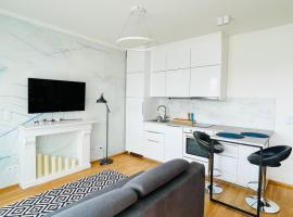 White Pearl Studio with parking in Holešovice: Prag, Praha-HoleÅ¡ovice Tren İstasyonu yakınında bir otel