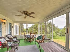 Finger Lakes Retreat with Sunroom, Fire Pit and BBQ!, vacation rental in Himrod