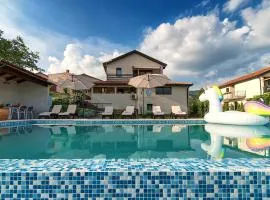 Family friendly apartments with a swimming pool Roc, Central Istria - Sredisnja Istra - 17942
