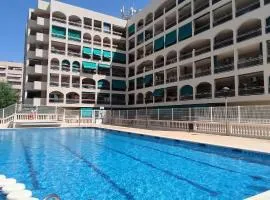 vacaciones en pineda con 2 piscinas, playa a 5 min