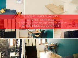 Studio - WIFI - Train Station - Love Bridgi home, cheap hotel in Forbach