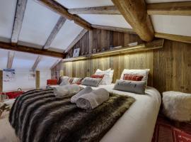 Appartement esprit chalet - splendide vue montagne, hotel i Val d'Isère
