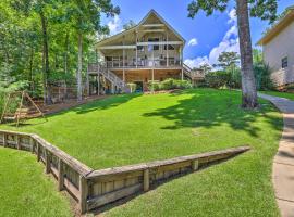 Waterfront Eatonton Escape with Private Hot Tub!, hotel in Resseaus Crossroads