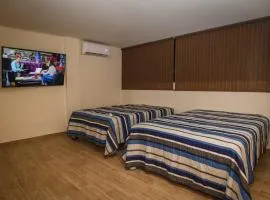habitacion, tipo hotel 4 personas aire acond, independiente, nuevo TV smart 60 pulgadas D9