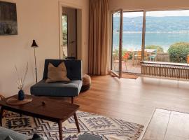 Ferienwohnung Findling, beach rental sa Reichenau