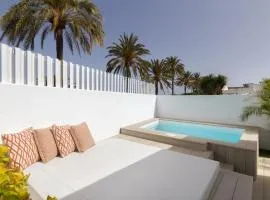 Casa con jardín para 5 personas en pasito blanco