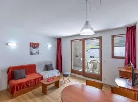Studio cabine, piscine couverte et fitness, parking, proche pistes, calme, terrasse exposée sud - FR-1-404-302
