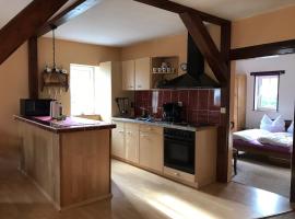 Ferienwohnung 1 vom Friesenhof Wieratal, hotel v destinaci Nobitz