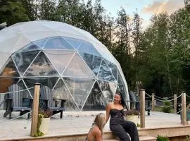 Geodome water view stay on Grand Manan Island