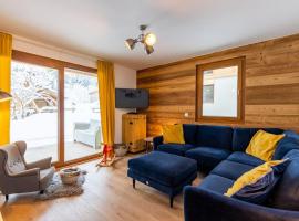 Stylish 2 bed apartment near Les Prodains Gondola, appartamento a Morzine