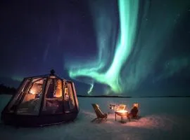 Aurora Hut Igloo by Invisible Forest Lodge