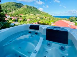 Ti karet - Charmant logement avec Jacuzzi et vue mer, lejlighed i Terre-de-Haut