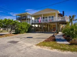 Dog-friendly beach-view home w/wraparound deck, screened porch and fenced yard