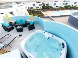 fuerteventuravv-com JACUZZI AZUL VV - Solárium -Terraza vistas