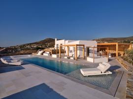 Costa Pounda Villas with private pools, cheap hotel in Agia Irini Paros