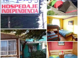 Hospedaje Independencia y camping, hotel Punta Arenasban