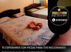 RESIDENCIAL 14 DE DICIEMBRE, hotel sa Santa Cruz de la Sierra